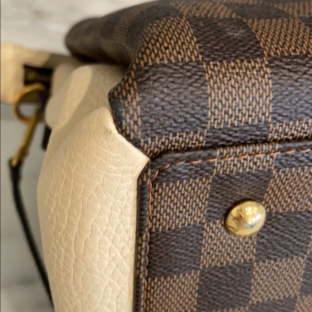 Louis Vuitton Normandy Damier Canvas Satchel Ivory - Picture 6 of 16